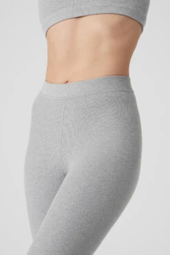 Ribbed High-Waist 7/8 Blissful Legging - Athletic Heather Grey -Alo Yoga Shop W5987R 02910 b1 s1 a4 1 m54 2969ec48 38f9 45da 910e 5c66a65b0aec