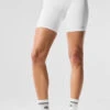 7" High-Waist Biker Short - White 1 7" High-Waist Biker Short - White -Alo Yoga Shop W6145R 00 b1 s1 a1 1 m206