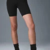 7" High-Waist Biker Short - Black 2 7" High-Waist Biker Short - Black -Alo Yoga Shop W6145R 01 b1 s1 a1 1 m54