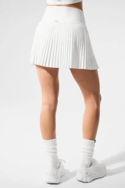 Grand Slam Tennis Skirt - White -Alo Yoga Shop W6289R 00 b1 s1 a3 1 m224