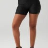 5" Airlift High-Waist Laser Cut Speedy Short - Black -Alo Yoga Shop W6302R 01 b1 s4 a1 1 m135