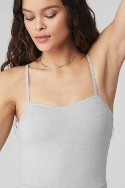 Alosoft Courtside Tennis Dress - Athletic Heather Grey -Alo Yoga Shop W8134R 02910 b1 s1 a4 2 m90