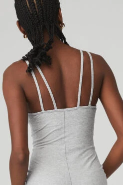 Alosoft Suns Out Onesie - Athletic Heather Grey -Alo Yoga Shop W8137R 02910 b1 s1 a4 2 m100