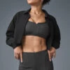 Cropped Take Me Out Button Up - Black -Alo Yoga Shop W8143R 01 b1 s1 a1 1 m206