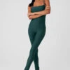 Airlift Disco Daze Onesie - Midnight Green -Alo Yoga Shop W8148R 04570 b1 s1 a1 1 m18
