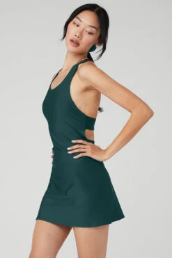 Airlift Fly Dress - Midnight Green -Alo Yoga Shop W8155R 04570 b1 s1 a3 1 m54