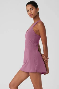 Airbrush Real Dress - Soft Mulberry 9 Airbrush Real Dress - Soft Mulberry -Alo Yoga Shop W8190R 05276 b1 s1 a003 1 m18