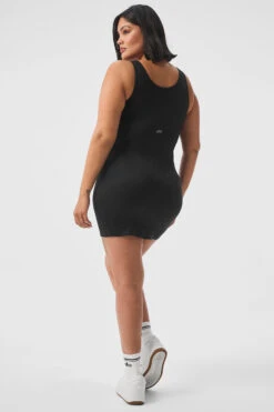 Alosoft Sunbeam Dress - Black -Alo Yoga Shop W8255R 01 b1 s1 a2 1 m183