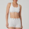 Icon Ribbed Henley Bra - White -Alo Yoga Shop W9316R 00 b1 s1 a1 m89